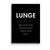 Lunge Definition Poster