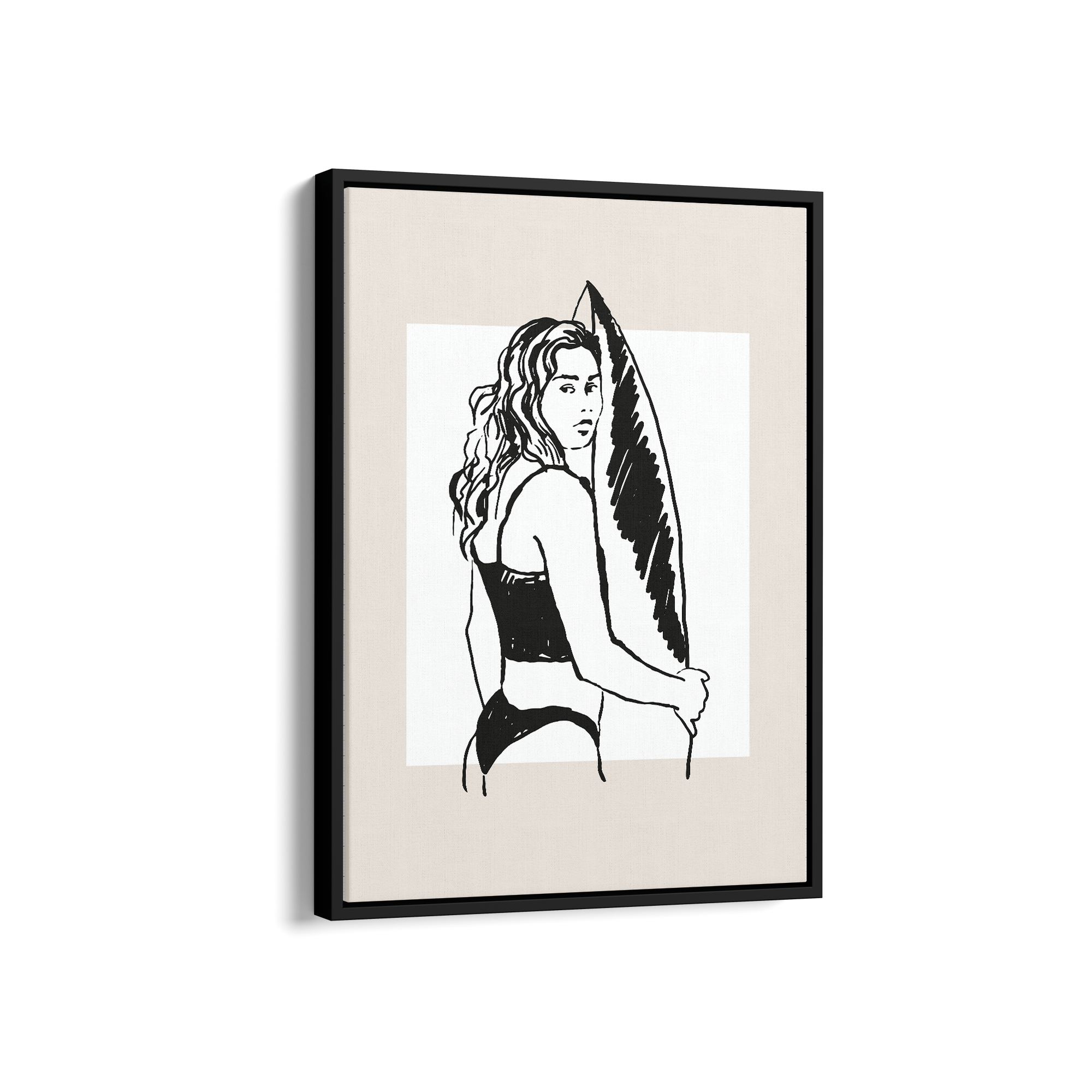 Sunset Surfer Travel Wall Art