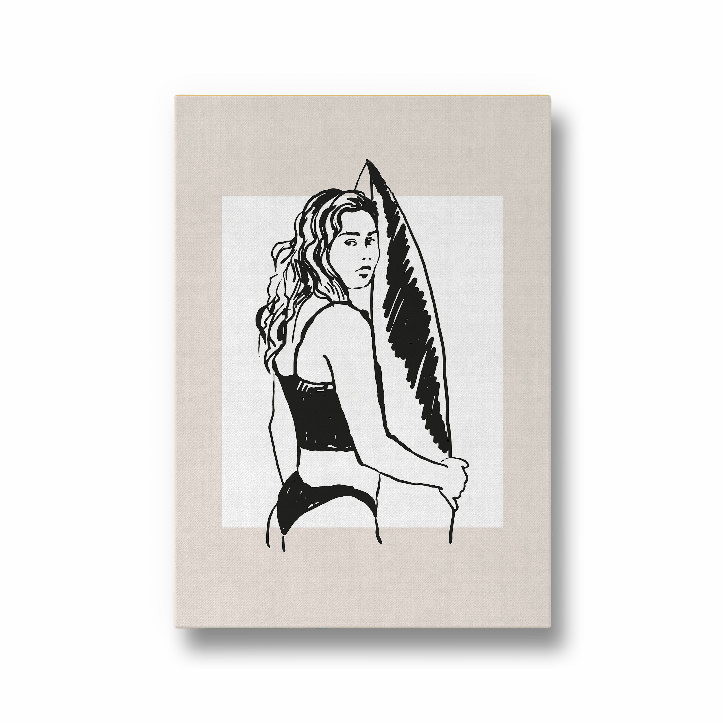 Sunset Surfer Travel Wall Art