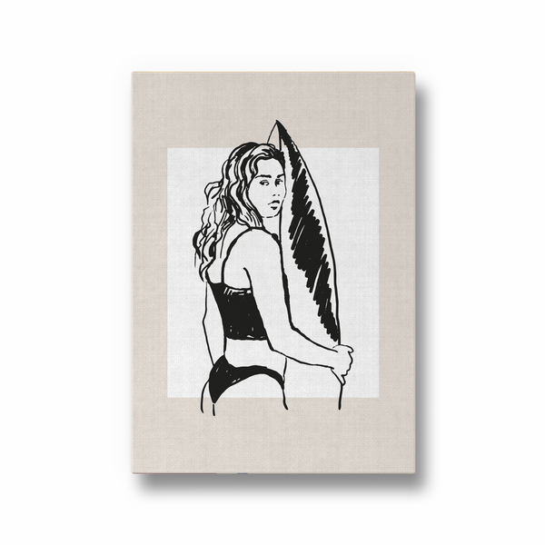 Sunset Surfer Travel Wall Art