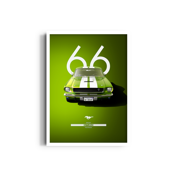 Shelby G.T. 350 Fastback Wall Art