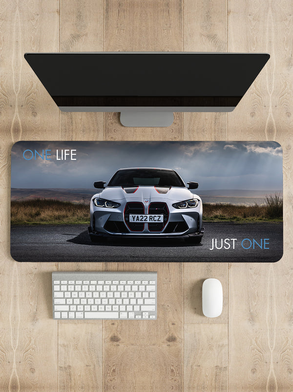 One life - BMW M4 Desk Mat | Desk Pad | Mouse Pad
