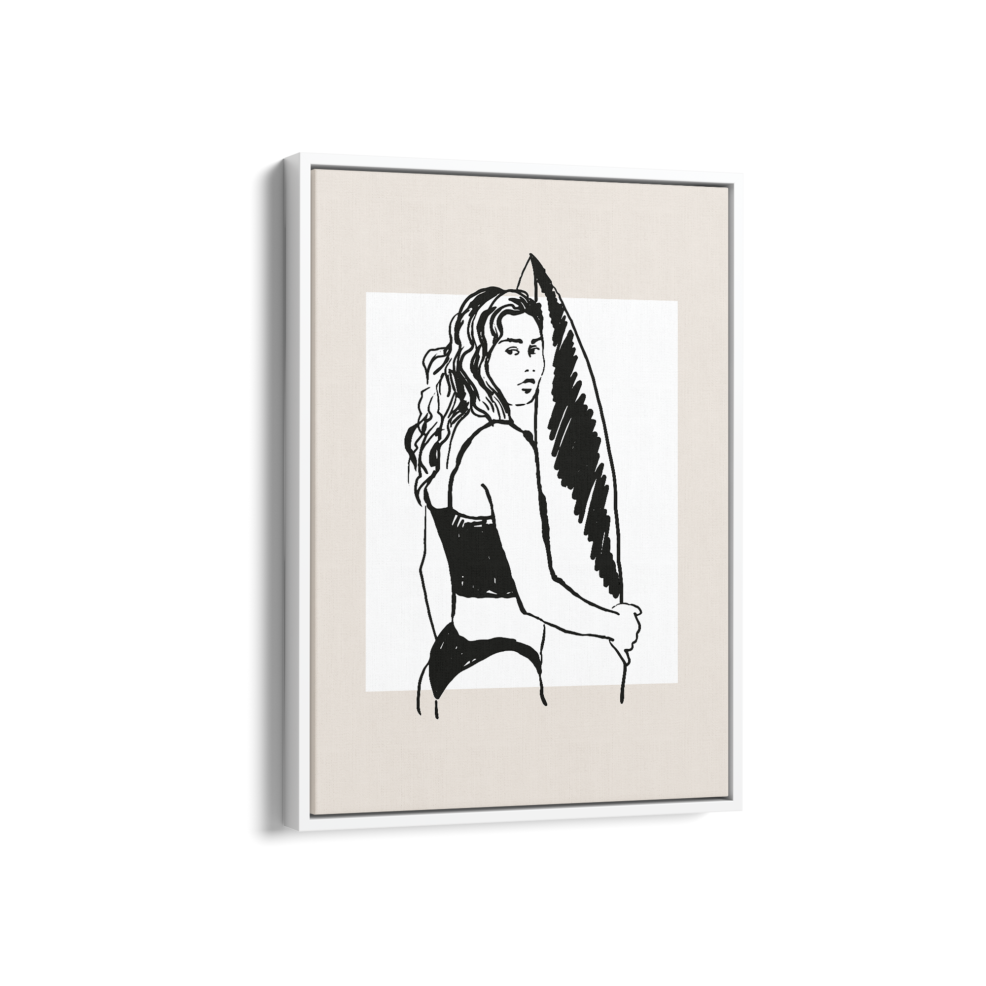 Sunset Surfer Travel Wall Art