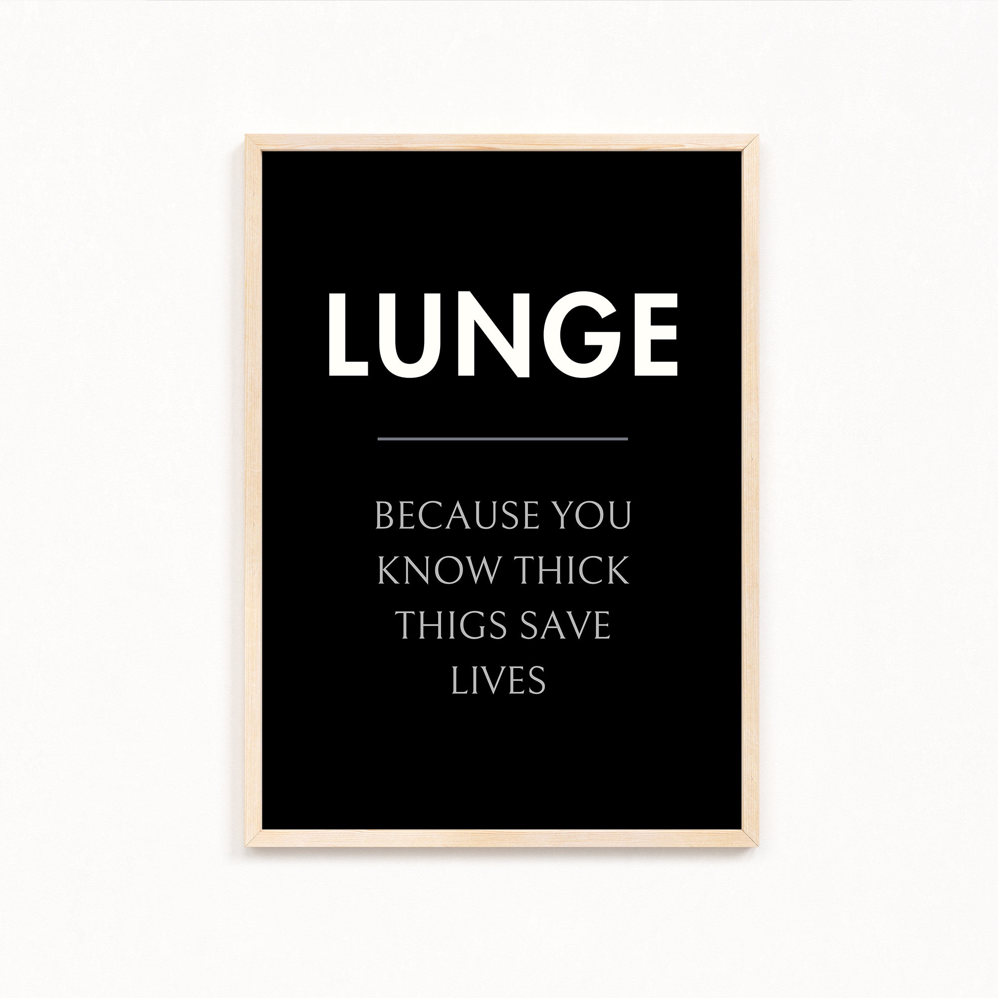 Lunge Definition Poster