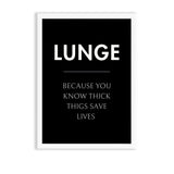 Lunge Definition Poster