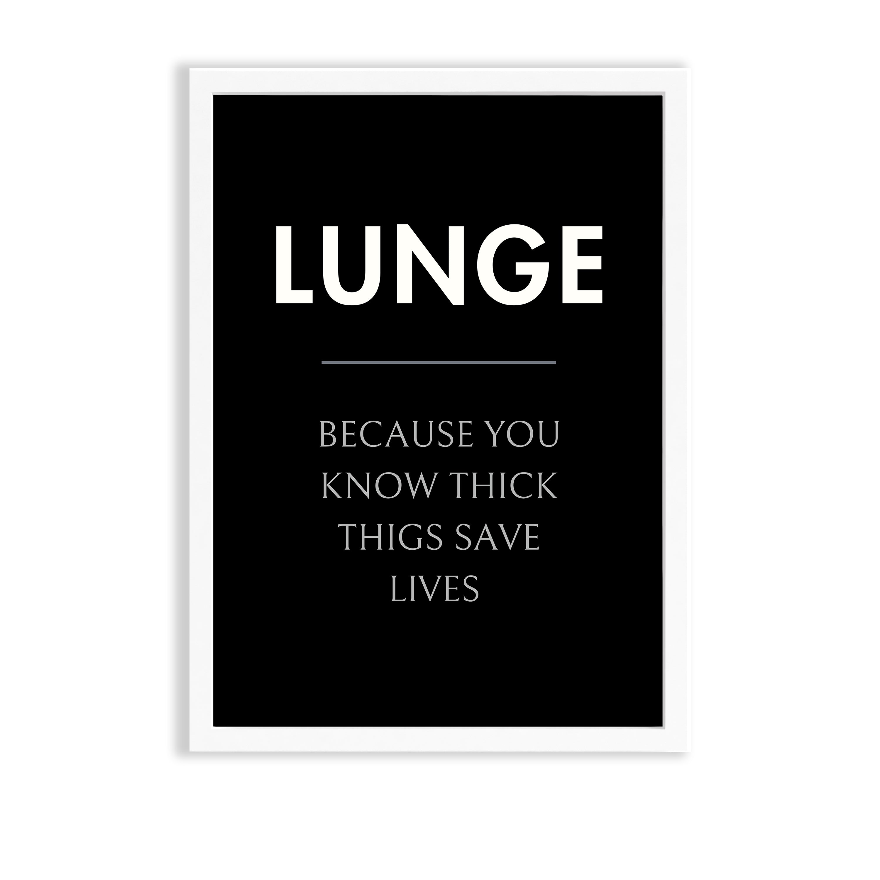Lunge Definition Poster