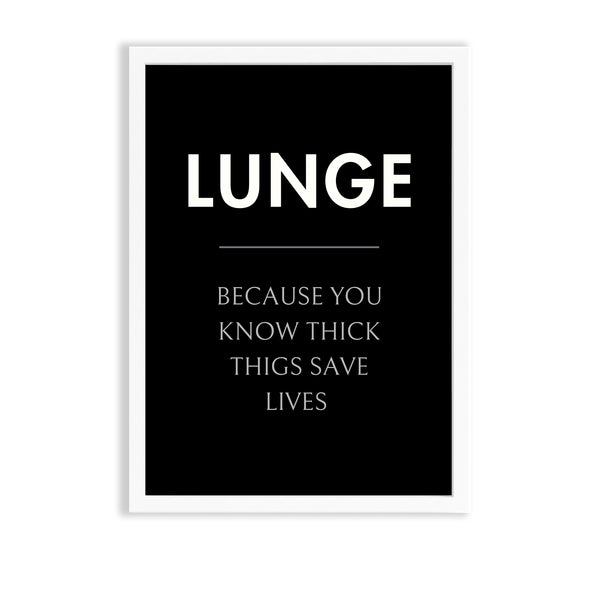 Lunge Definition Poster