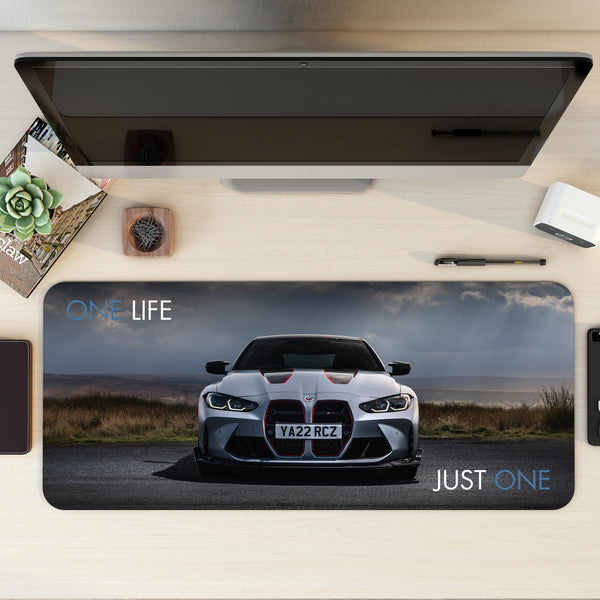 One life - BMW M4 Desk Mat | Desk Pad | Mouse Pad