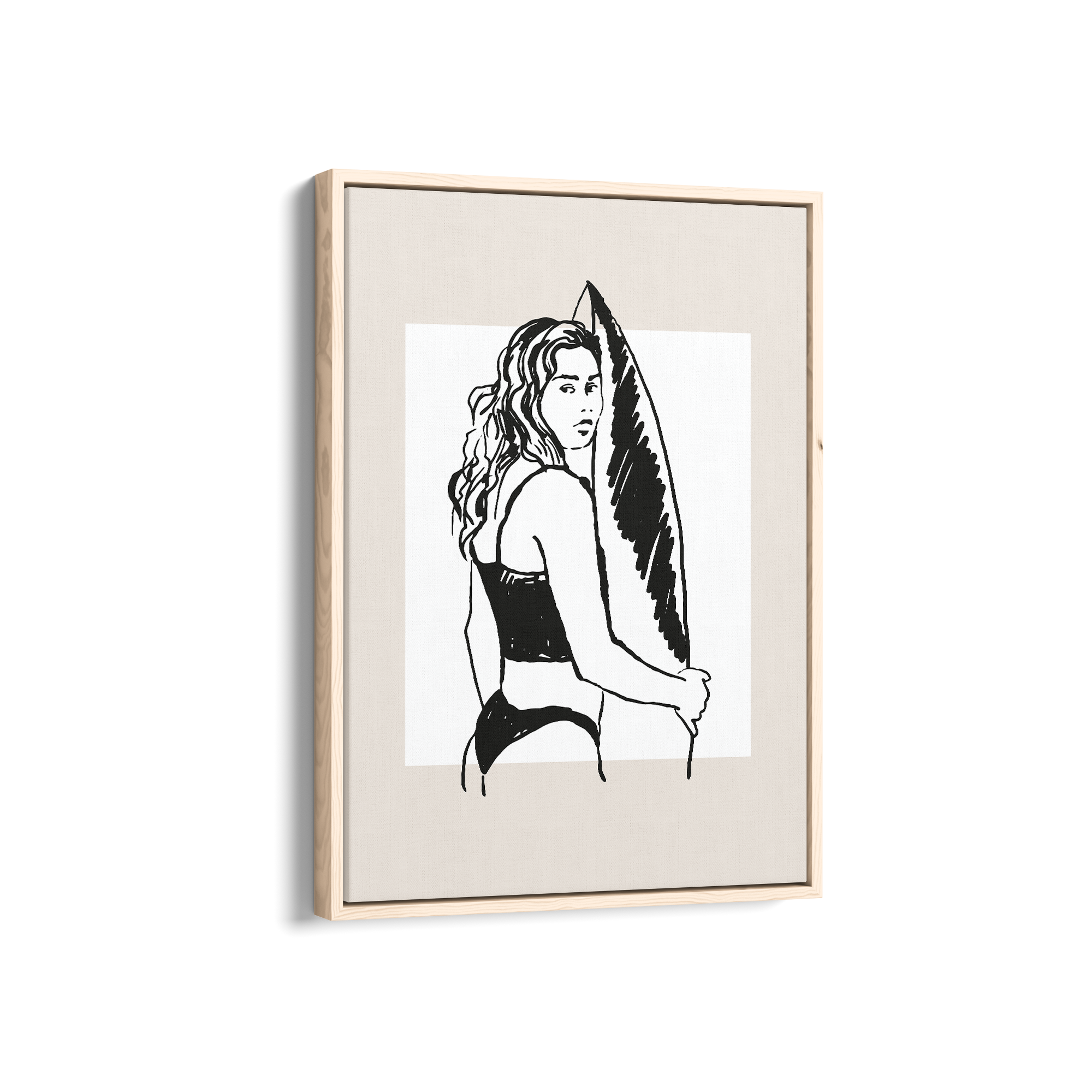 Sunset Surfer Travel Wall Art