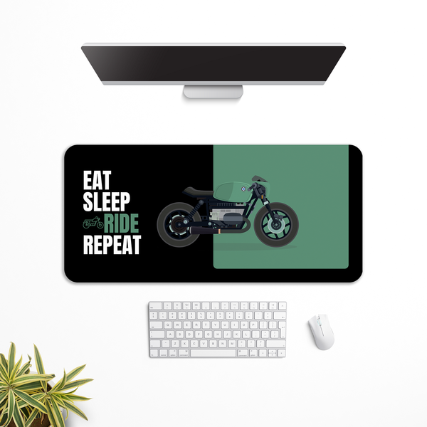Eat sleep ride repeat Bike Desk Mat | Desk Pad | Mouse Pad