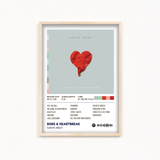 808s & Heartbreak by Kanye West Poster