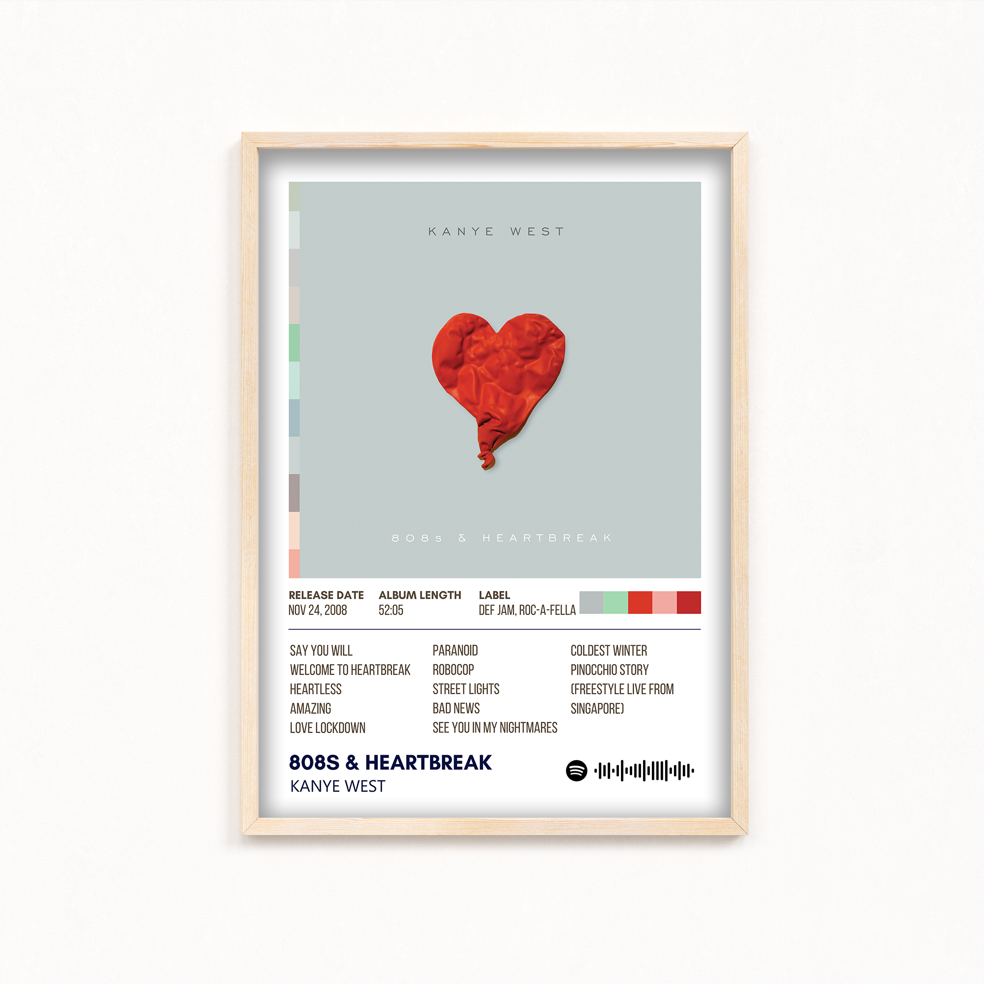 808s & Heartbreak by Kanye West Poster