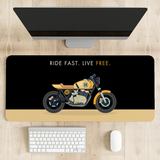 Ride Fast Live Free Bike Desk Mat | Desk Pad | Mouse Pad