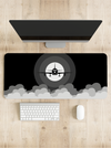 Airplane in Dark Sky Desk Mat | Desk Pad | Mouse Pad