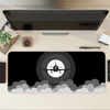 Airplane in Dark Sky Desk Mat | Desk Pad | Mouse Pad