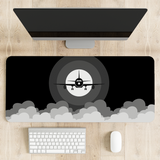 Airplane in Dark Sky Desk Mat | Desk Pad | Mouse Pad
