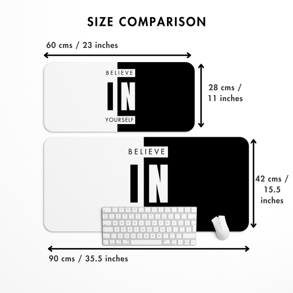 Believe in yourself Computer Motivation Desk Mat | Desk Pad | Mouse Pad