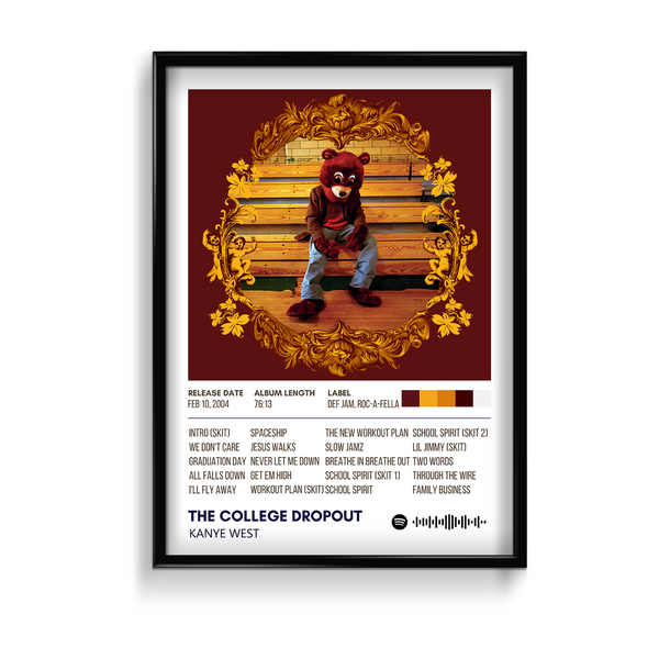 The College Dropout by Kanye West Poster