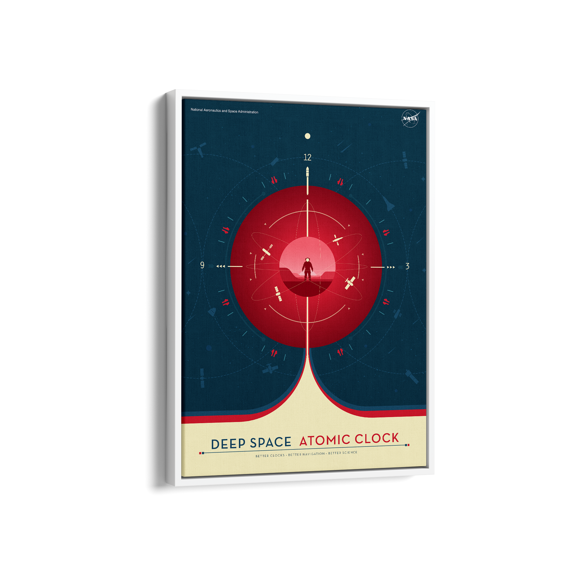 Deep Space Atomic Clock Nasa - Red