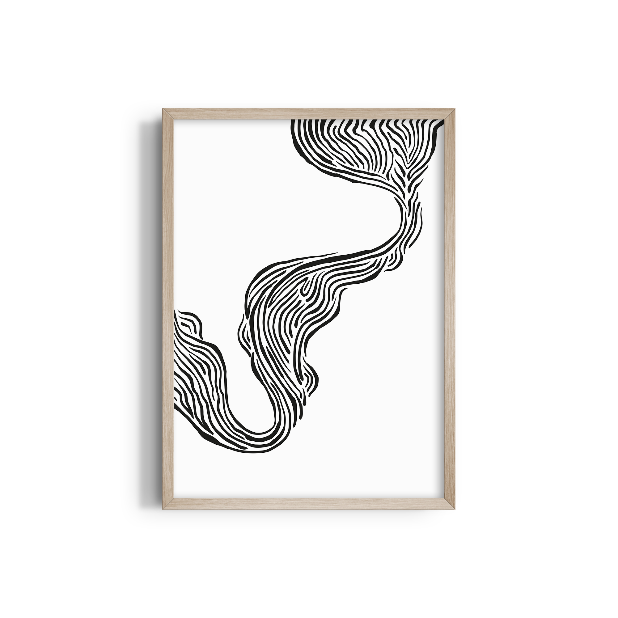 Shadows and Storkes Simplicity Wall Art