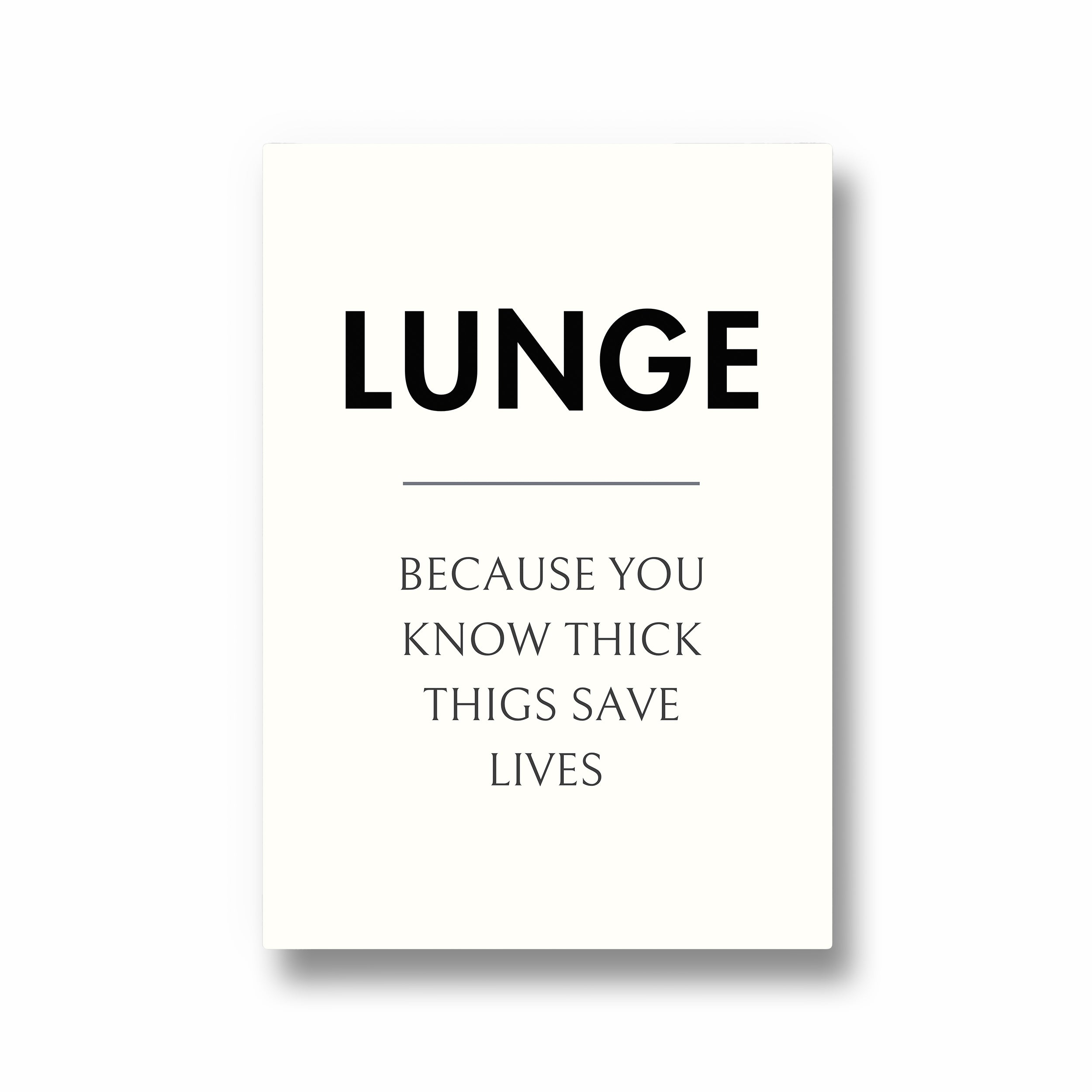 Lunge Definition Poster