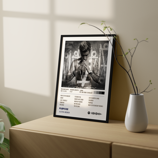 Purpose Justin Bieber Album Poster
