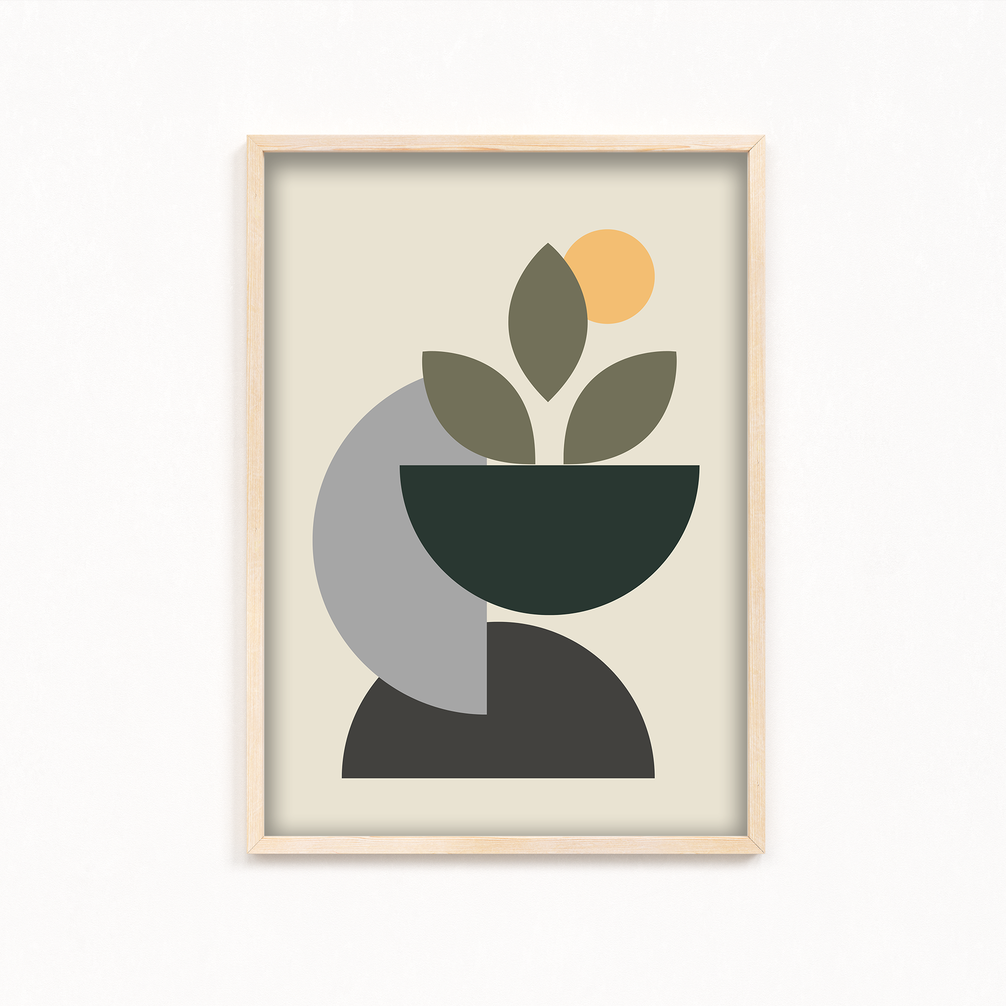Delicate Romance Geometric Modern Wall Art