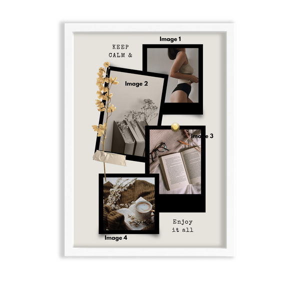 Keep Calm 4 Image Collage Wall Art