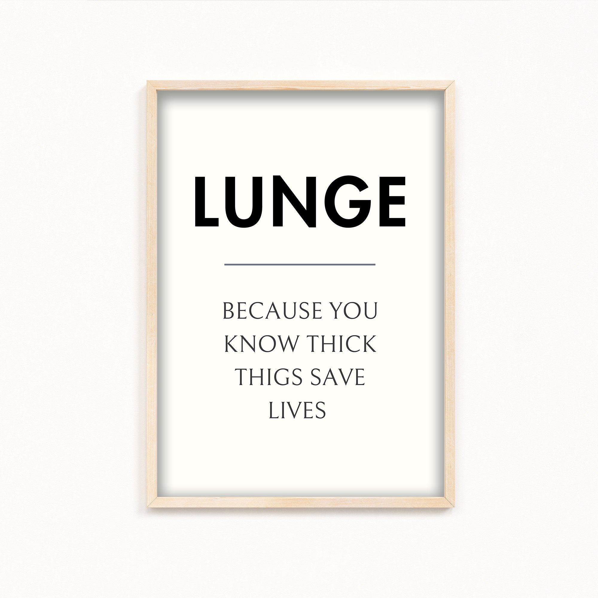 Lunge Definition Poster