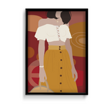 Yellow Sunrise - Modern Fashion Wall Art