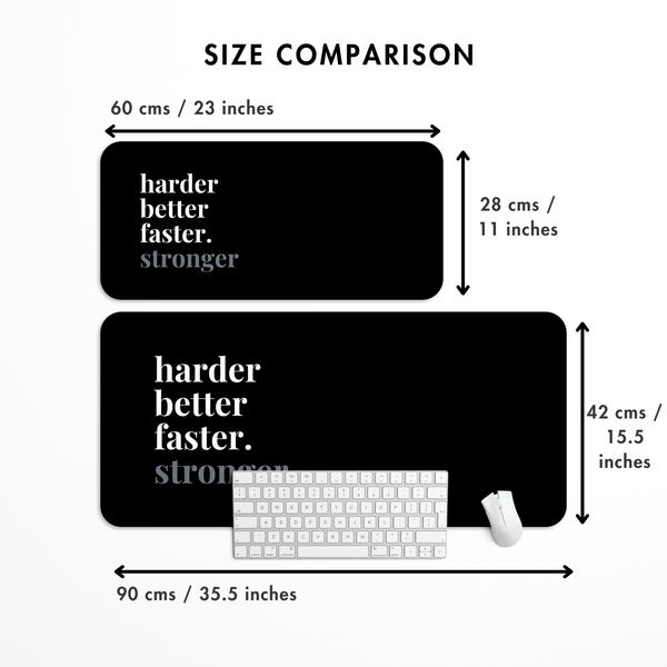 Harder better faster stronger Desk Mat | Desk Pad | Mouse Pad