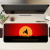 Bike in Sunset Desk Mat | Desk Pad | Mouse Pad