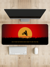 Bike in Sunset Desk Mat | Desk Pad | Mouse Pad