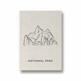National Park Modern Line Wall Art