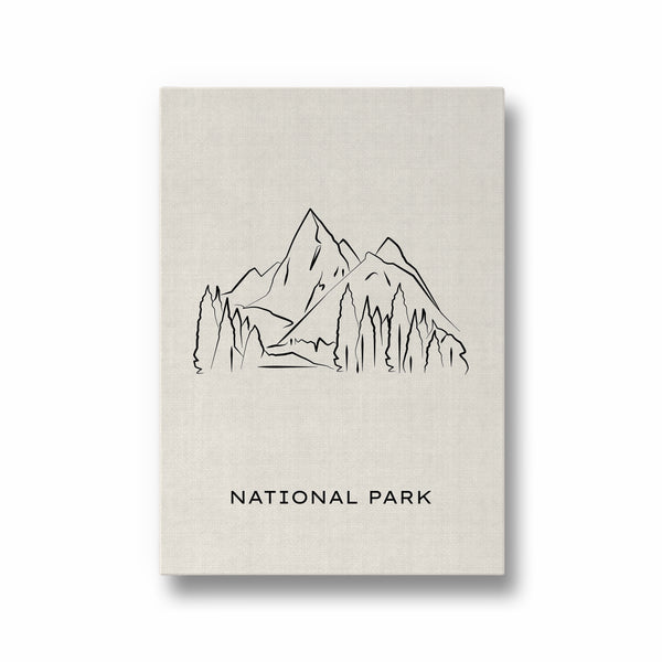 National Park Modern Line Wall Art