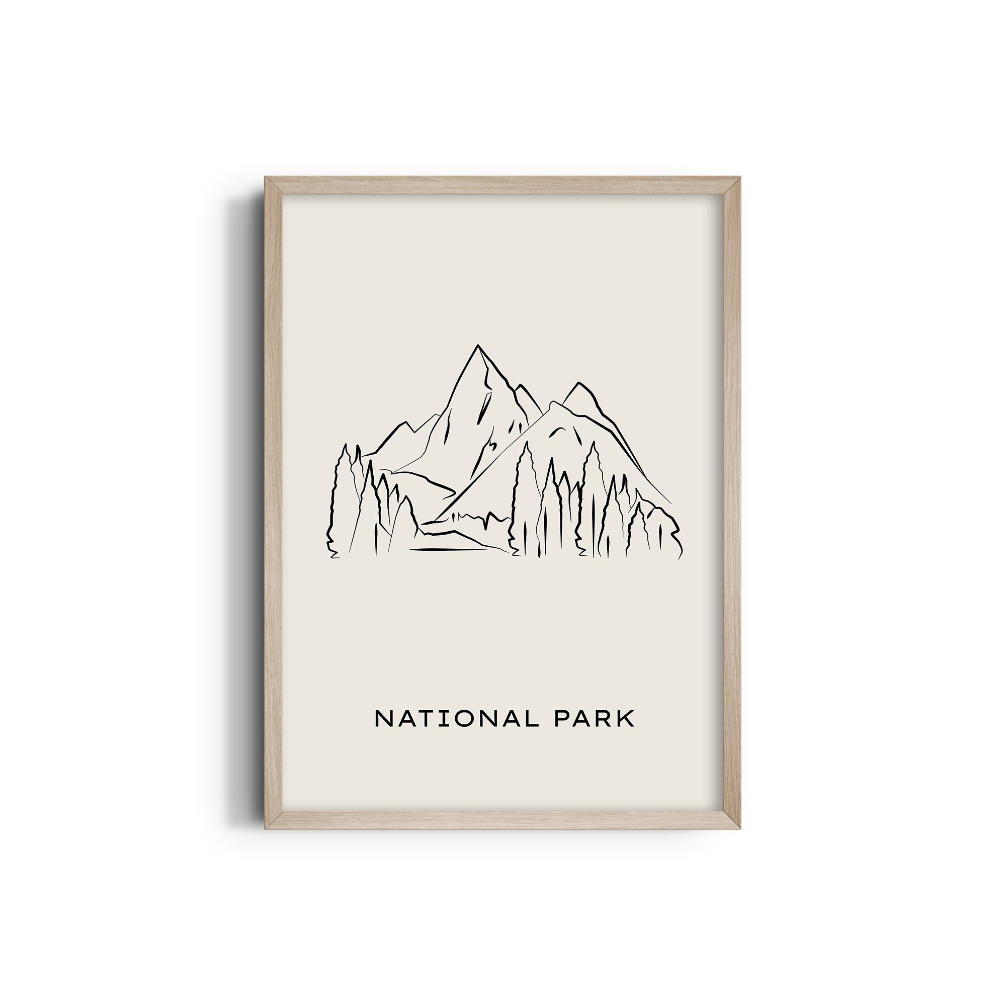 National Park Modern Line Wall Art