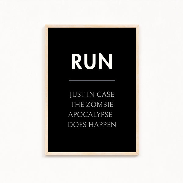 Run Definition Poster