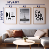 Set of 3 Fashion Wall Art