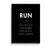 Run Definition Poster
