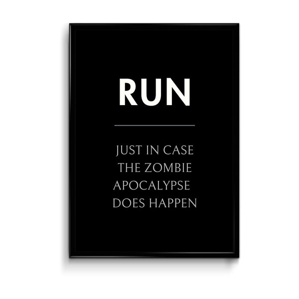 Run Definition Poster