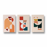 Set of 3 Geometric Modern Wall Art