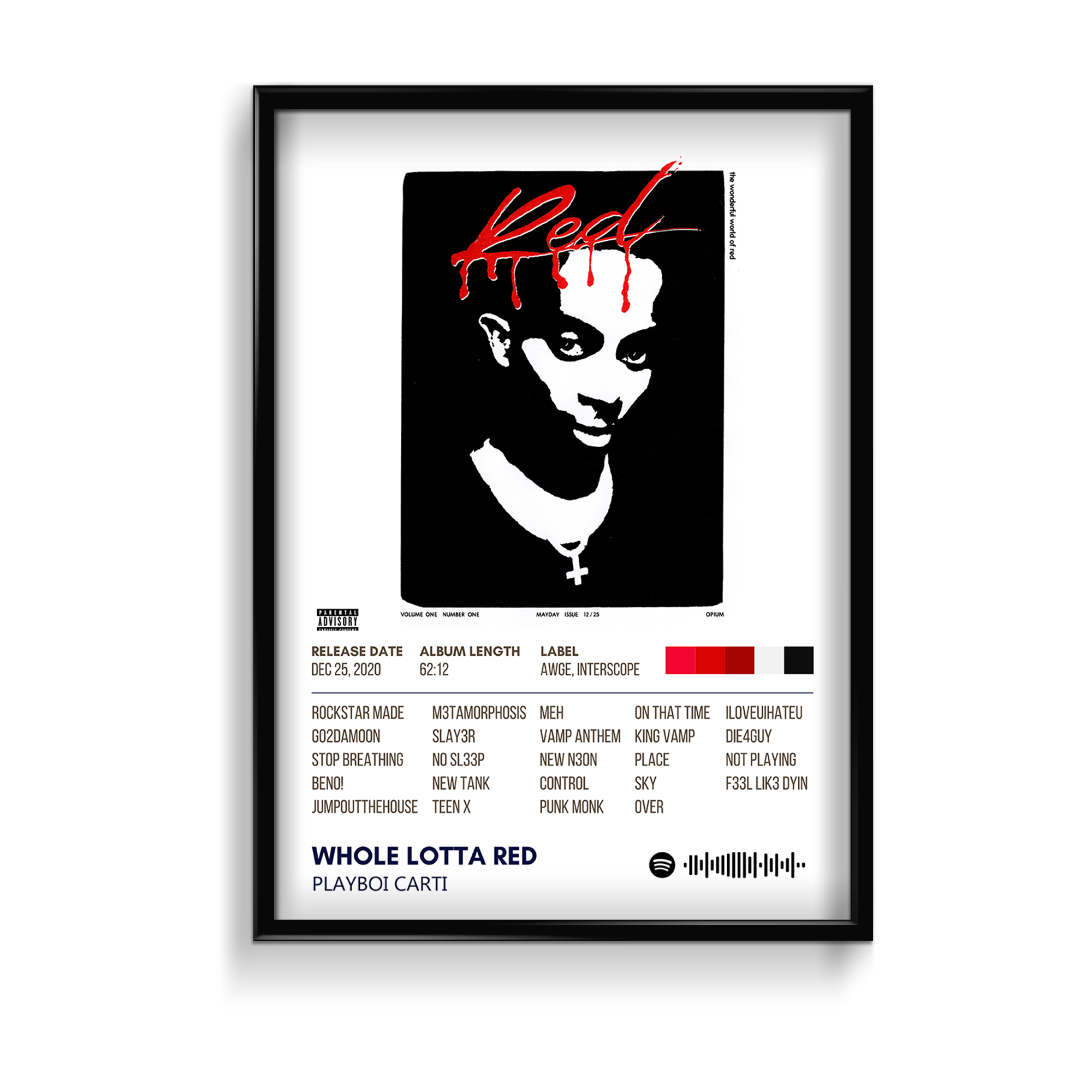Whole Lotta Red by Playboi Carti Album Poster
