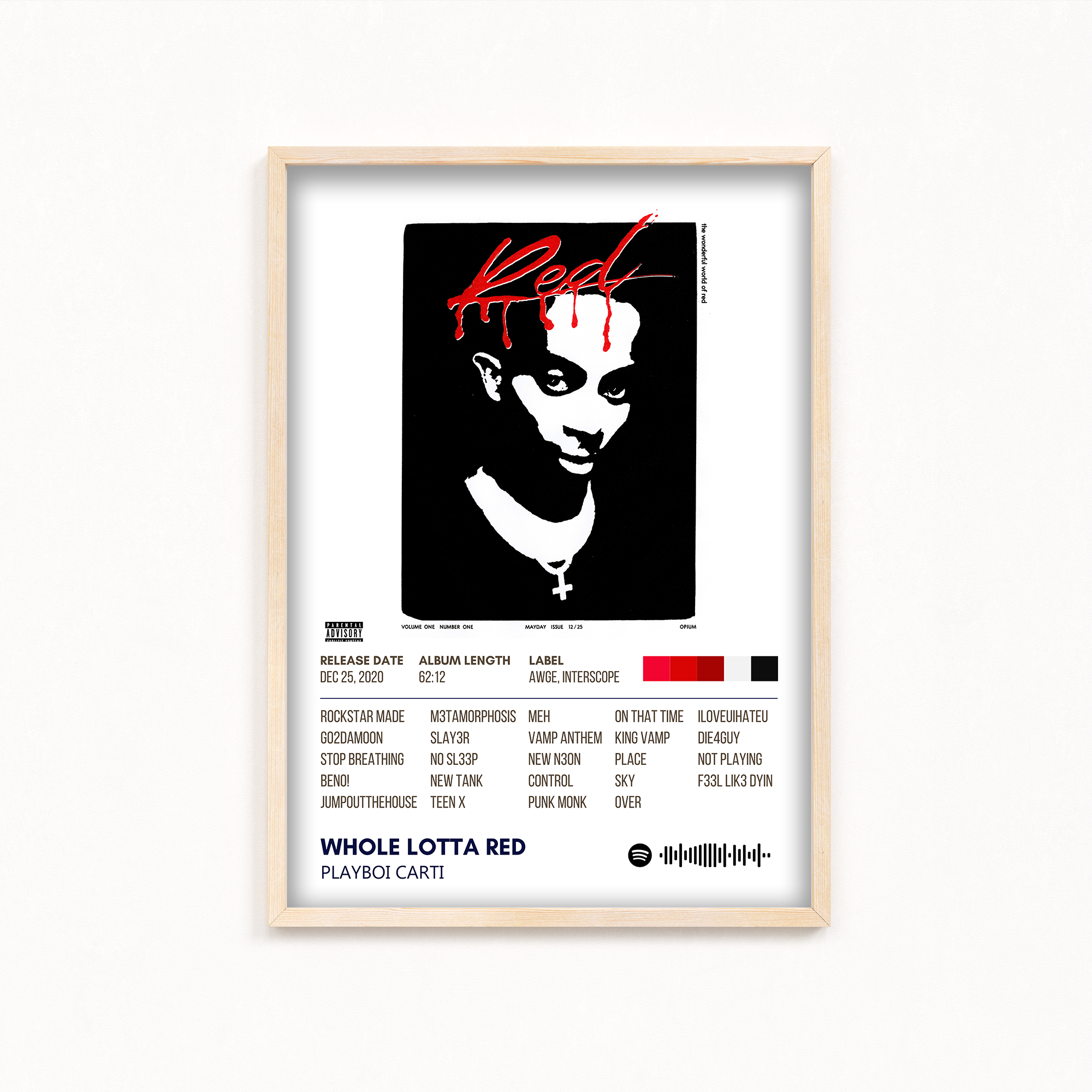 Whole Lotta Red by Playboi Carti Album Poster