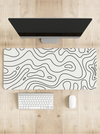 Topography Light Desk Mat | Desk Pad | Mouse Pad