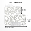 Topography Light Desk Mat | Desk Pad | Mouse Pad