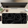 Topography Dark | Desk Mat | Desk Pad | Mouse Pad