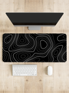 Topography Dark | Desk Mat | Desk Pad | Mouse Pad
