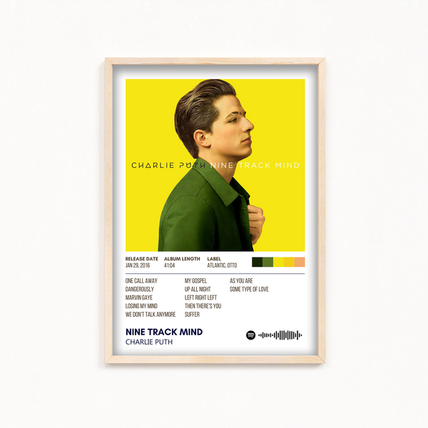 Nine Track Mind by Charlie Puth Album Poster