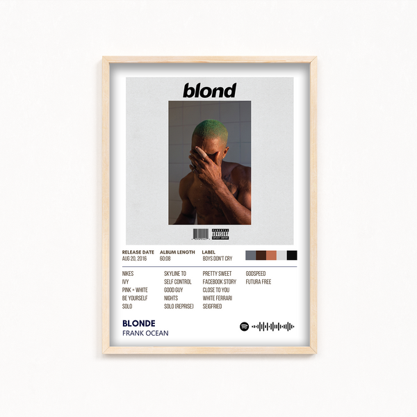 Blonde by Frank Ocean Album Poster