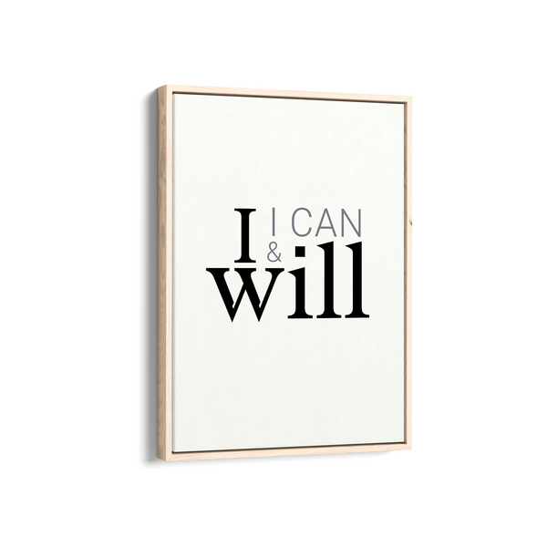 I can & I will Wall Art